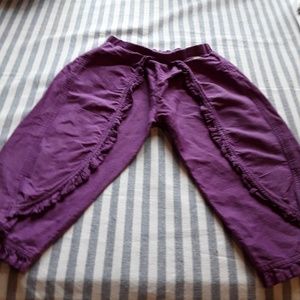 Girls purple Matilda Jane ruffled pants